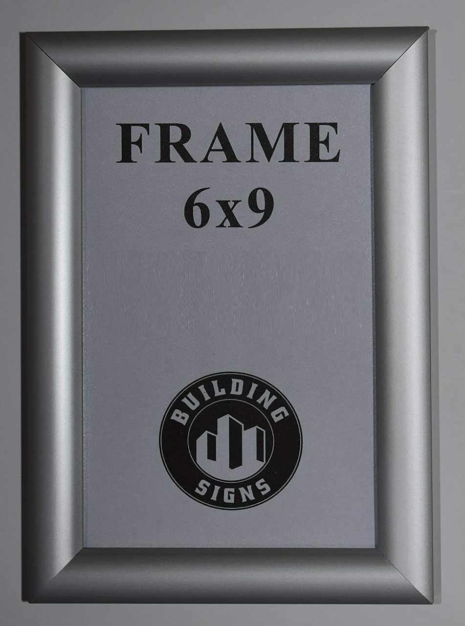 Elevator Certificate Notice Frame 6×9 (Aluminium,Front Insert)–REF24-1027