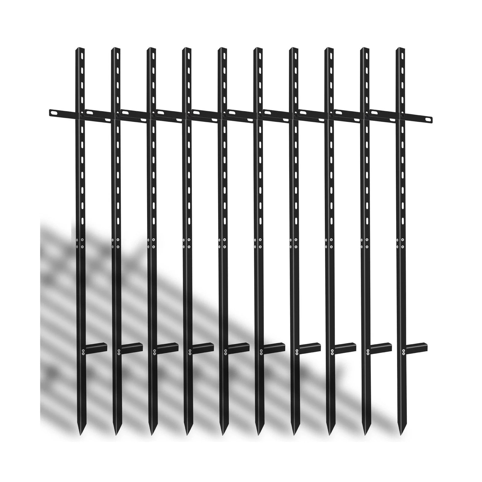 10 Pcs 46 inchens T-Bar Yard Sign Stakes Heavy Duty Metal Stake Yard Sign Hol…