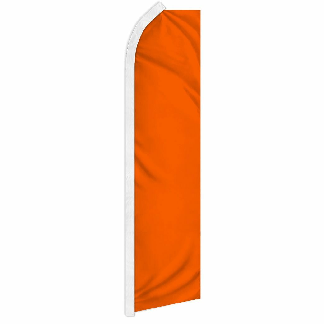« ORANGE » advertising super flag swooper banner business sign solid color naranja