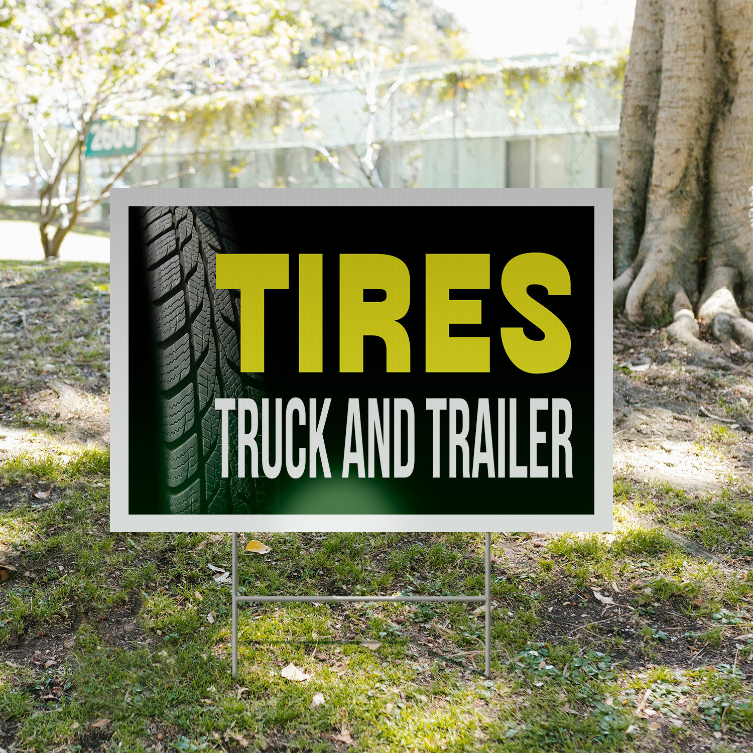 Tire Sale Yard Sign Auto Promotions, Affordable Pricing, Reliable Service