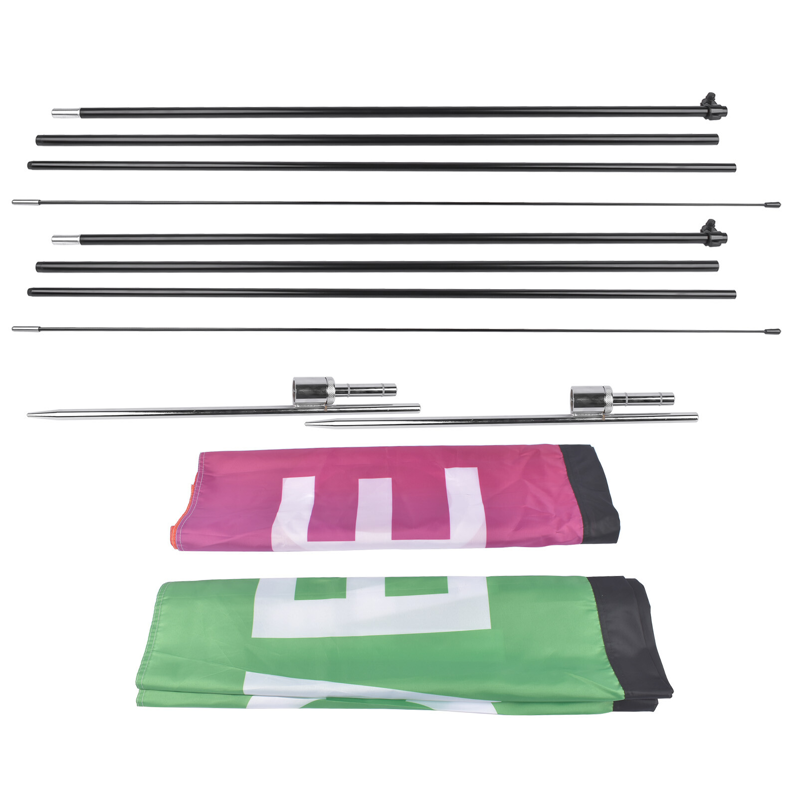 2/3/4 Packs Advertising Flag Pole, Advertising Flags for outdoor advertising