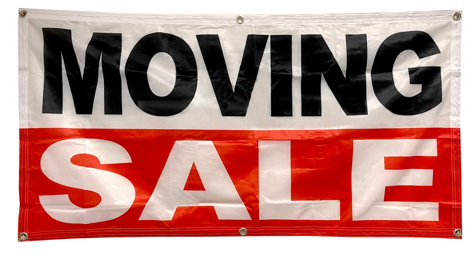 2×4 Ft MOVING SALE Banner Sign Polyester Fabric wrb