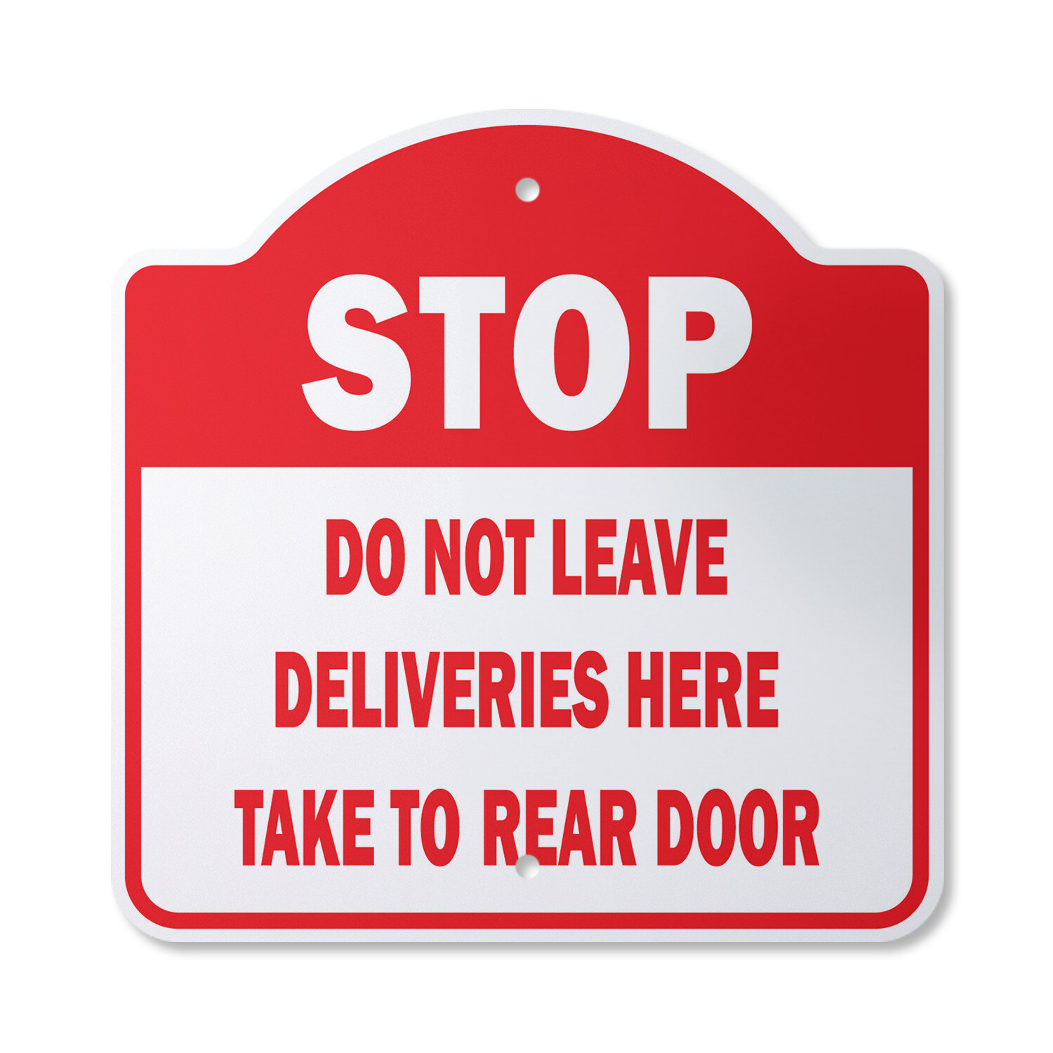 Stop Do Not Leave Deliveries Here Novelty Plastic Sign
