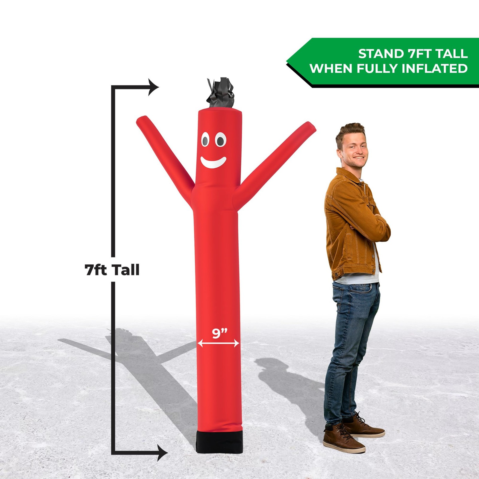 Air Dancers Wacky Waving Inflatable Tube Man Attachment – 6 Feet Tall Adverti.