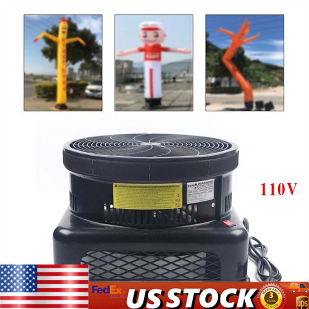 18&Prime; Air Blower Fan Fit Outdoor Inflatable Dancer Wind Tube Man Puppet Fly Guy