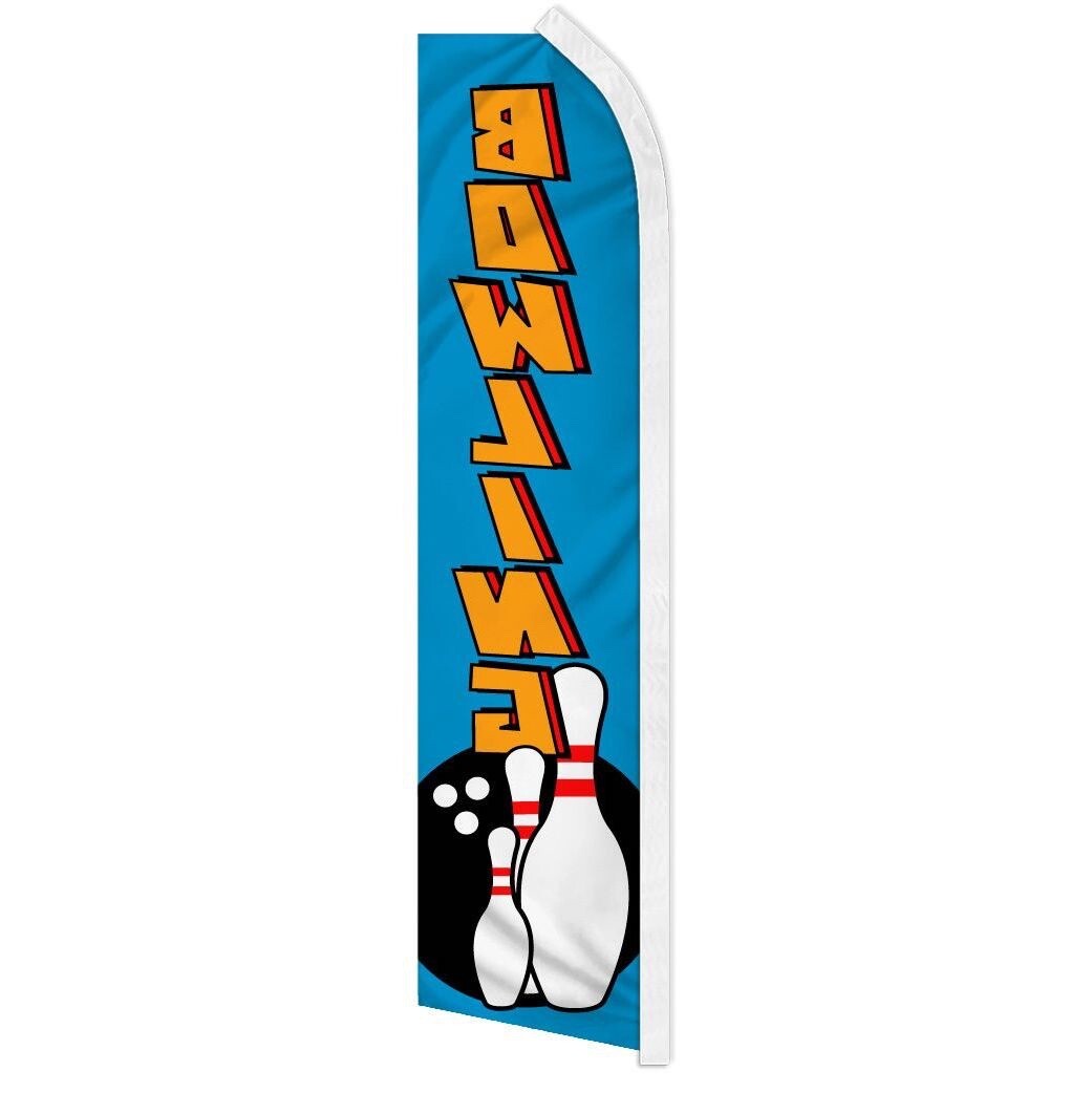 10 x « BOWLING » advertising super flag swooper banner business bowl sport game