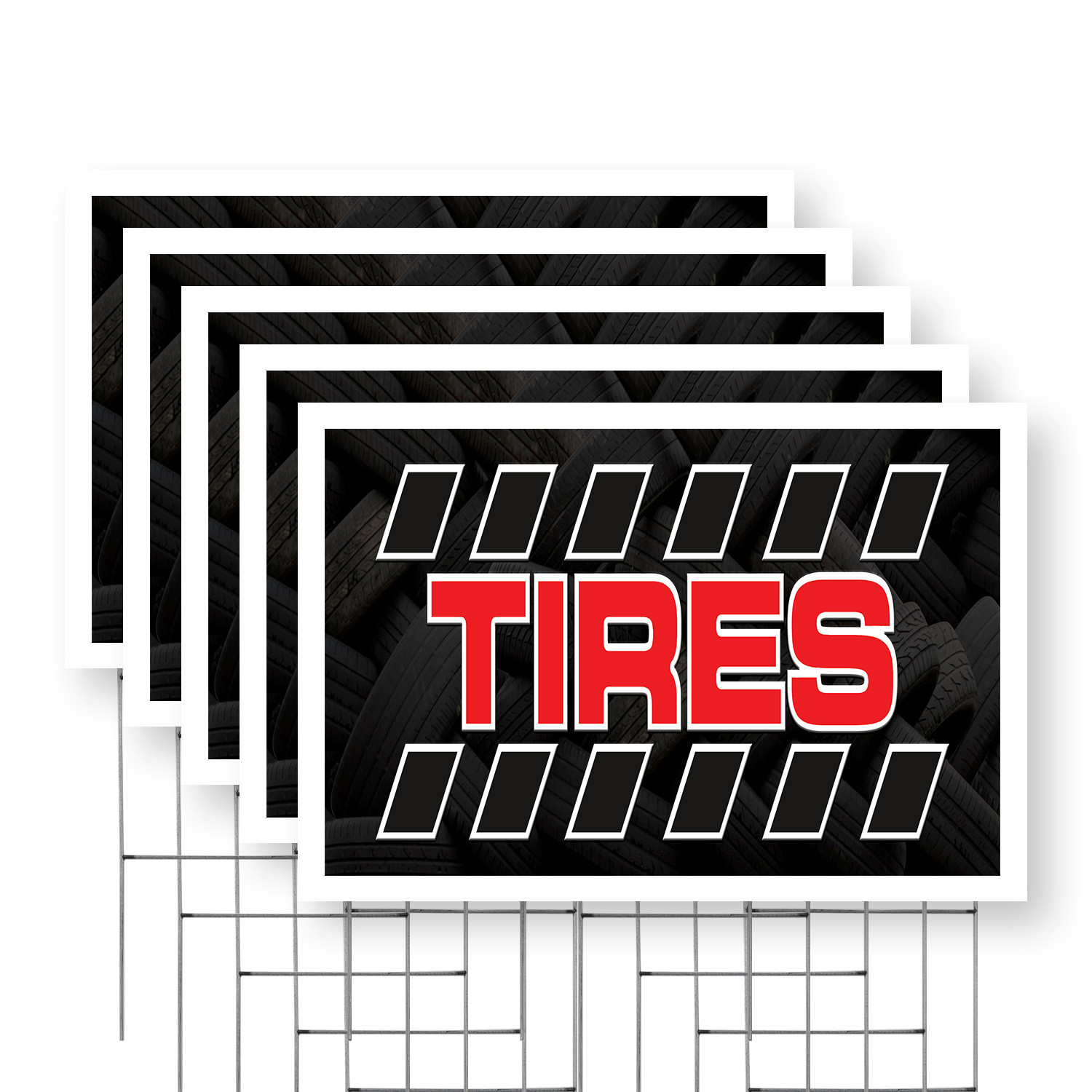 Tire Sale Yard Sign Auto Promotions, Affordable Pricing, Reliable Service