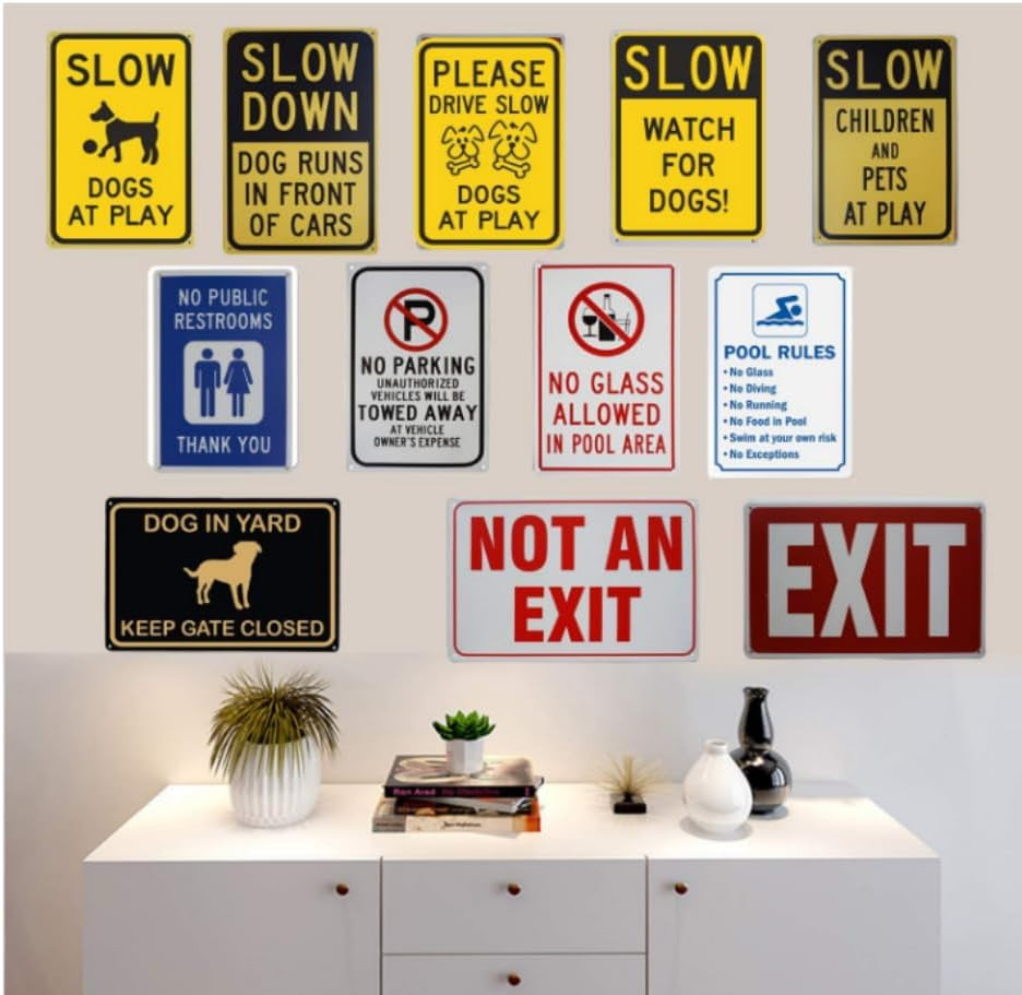 Resident Parking Only Sign – 2 Pack, 12×8 Inch Aluminum with Bidirectional Arrow