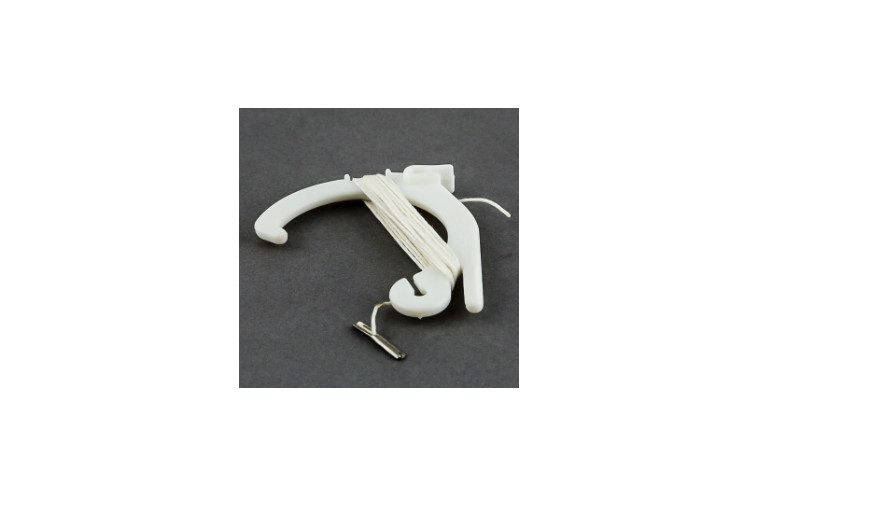 Universal Plastic Ceiling Hook for Hanging Signs-Ceiling Grids-100pcs- 6&Prime; Cord