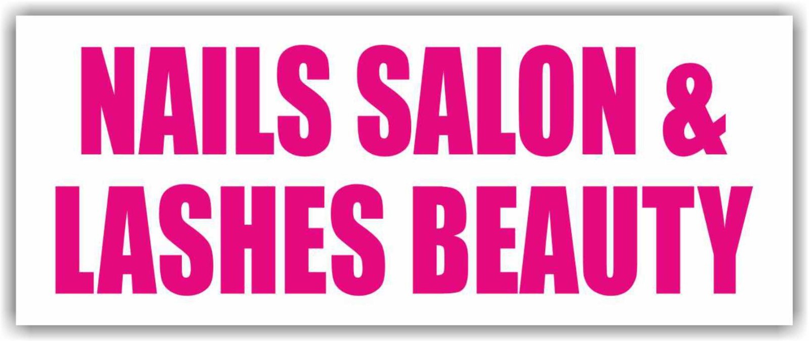 NAILS SALON LASHES BEAUTY Advertising Banner Vinyl Mesh Sign Manicure Beauty Spa
