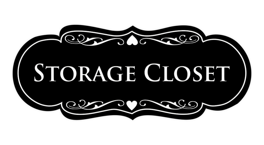 Signs ByLITA Designer Storage Closet Sign
