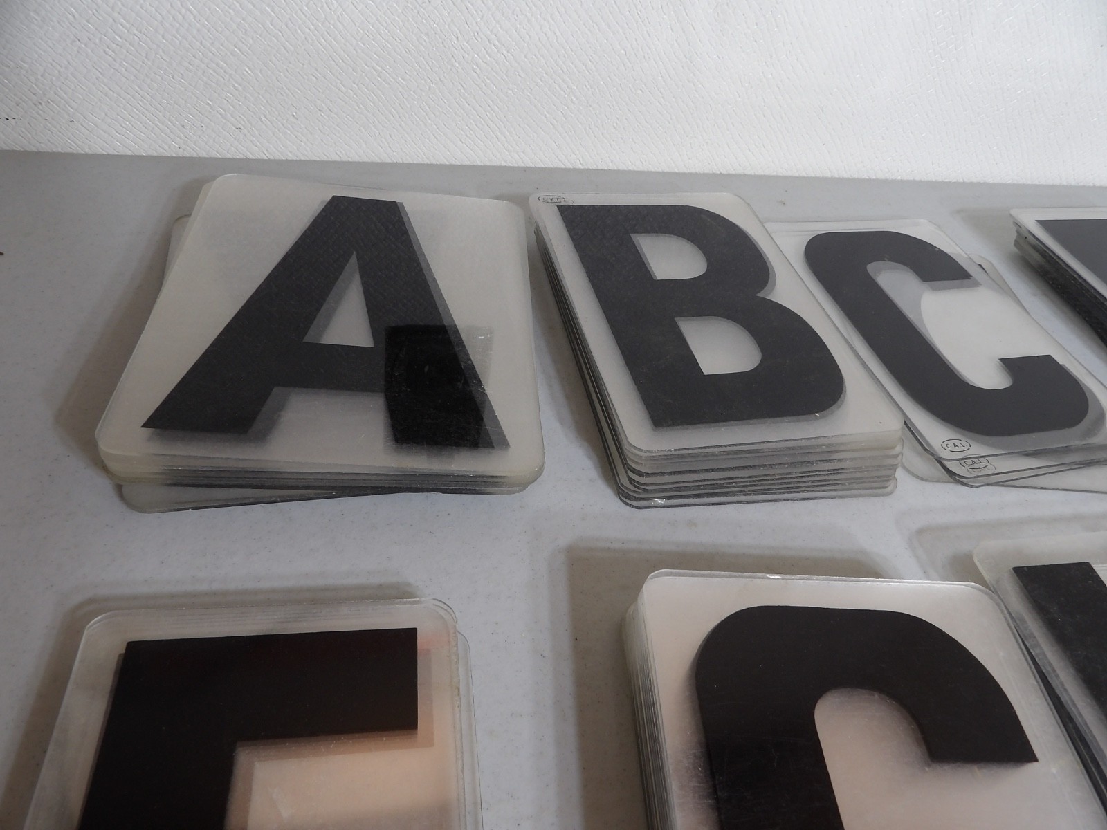 Large Lot of 6&Prime; Tall Marquee Sign Hard Plastic Letters ( Cal Brand )
