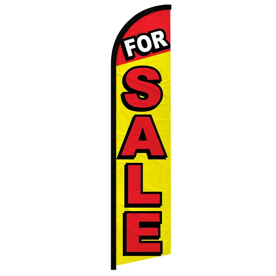 For Sale Windless Advertising Banner Flag for Business, Dealerships & Retailers