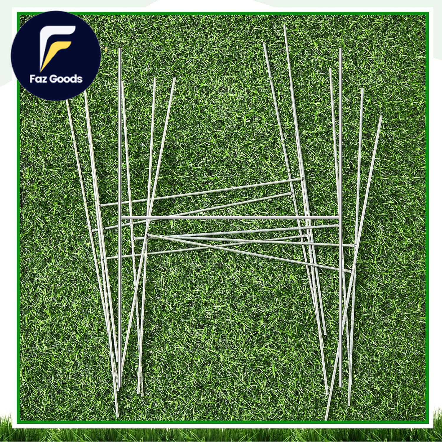 100 Pcs Yard Sign Stakes Metal 15&Prime;X10&Prime; H Frame Wire Stakes Metal Yard Stakes Use