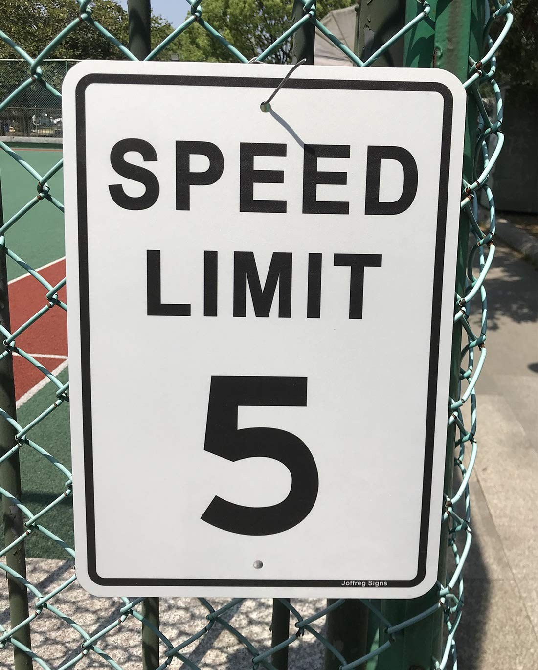 2 Pack Speed Limit 5 MPH Sign 17×12 Inch Reflective Aluminum Traffic Board