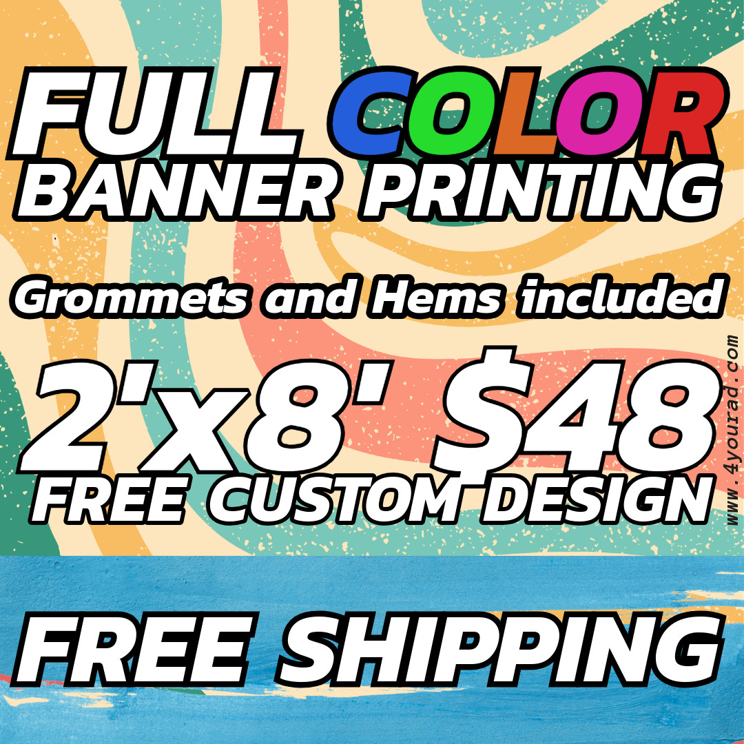 2ft x8ft Custom Vinyl Banners – Perfect for Business & Events