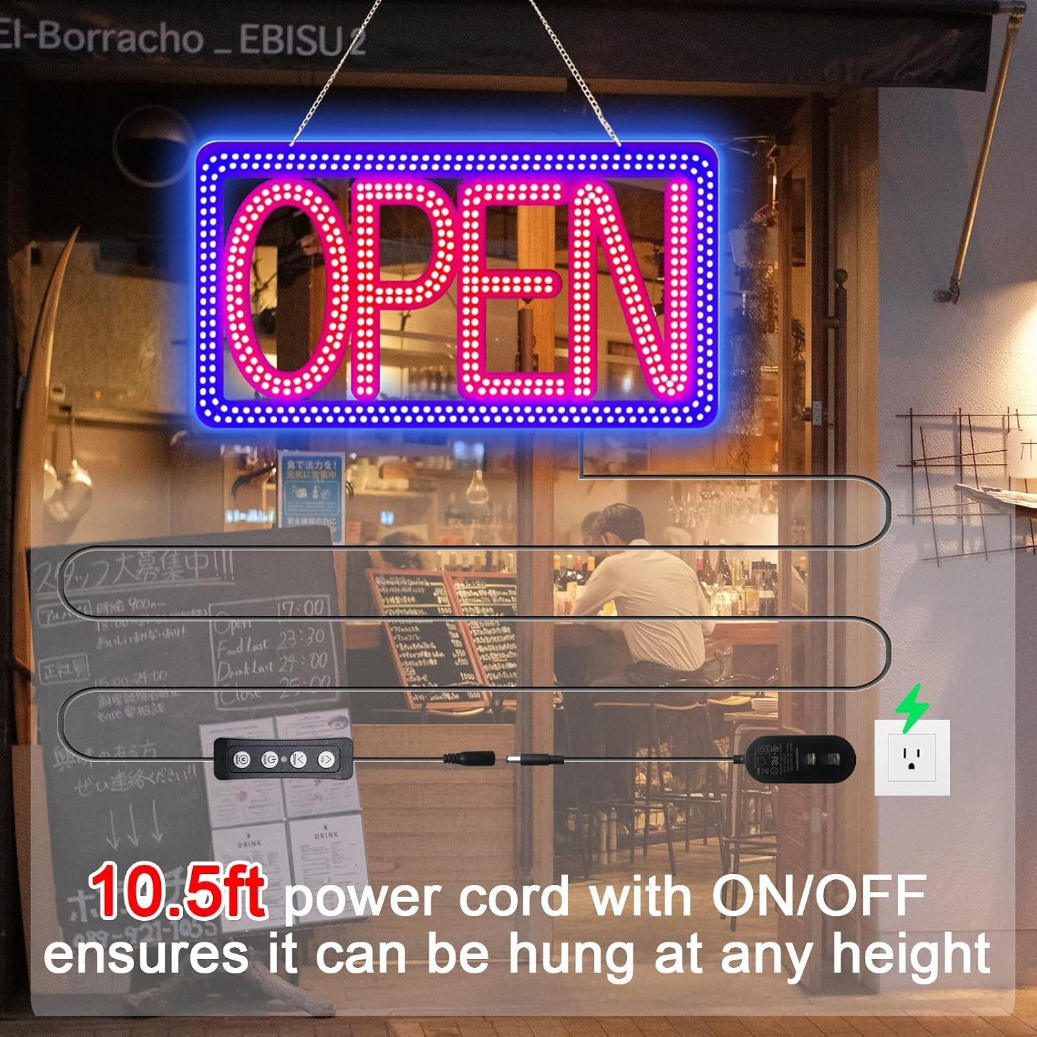 Ultra Bright 16.5&Prime;x9&Prime; LED Open Sign for Business