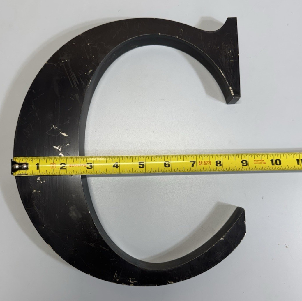 Gemini Inc 10” Cast Aluminum Architectural Letter Sign Black Commercial Letters