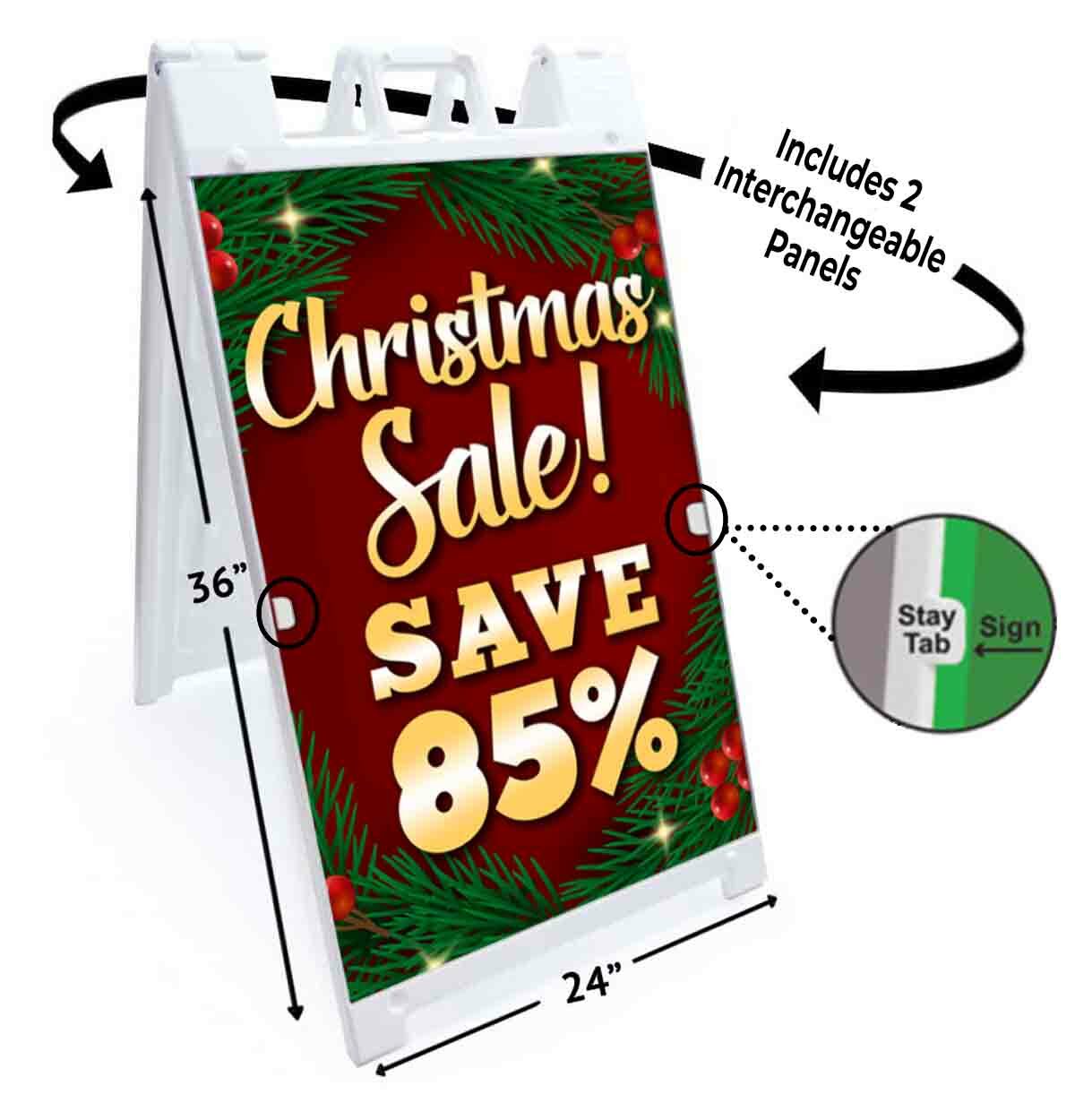 CHRISTMAS SALE SAVE 85% Signicade 24×36 A Frame Sidewalk Sign Double Sided