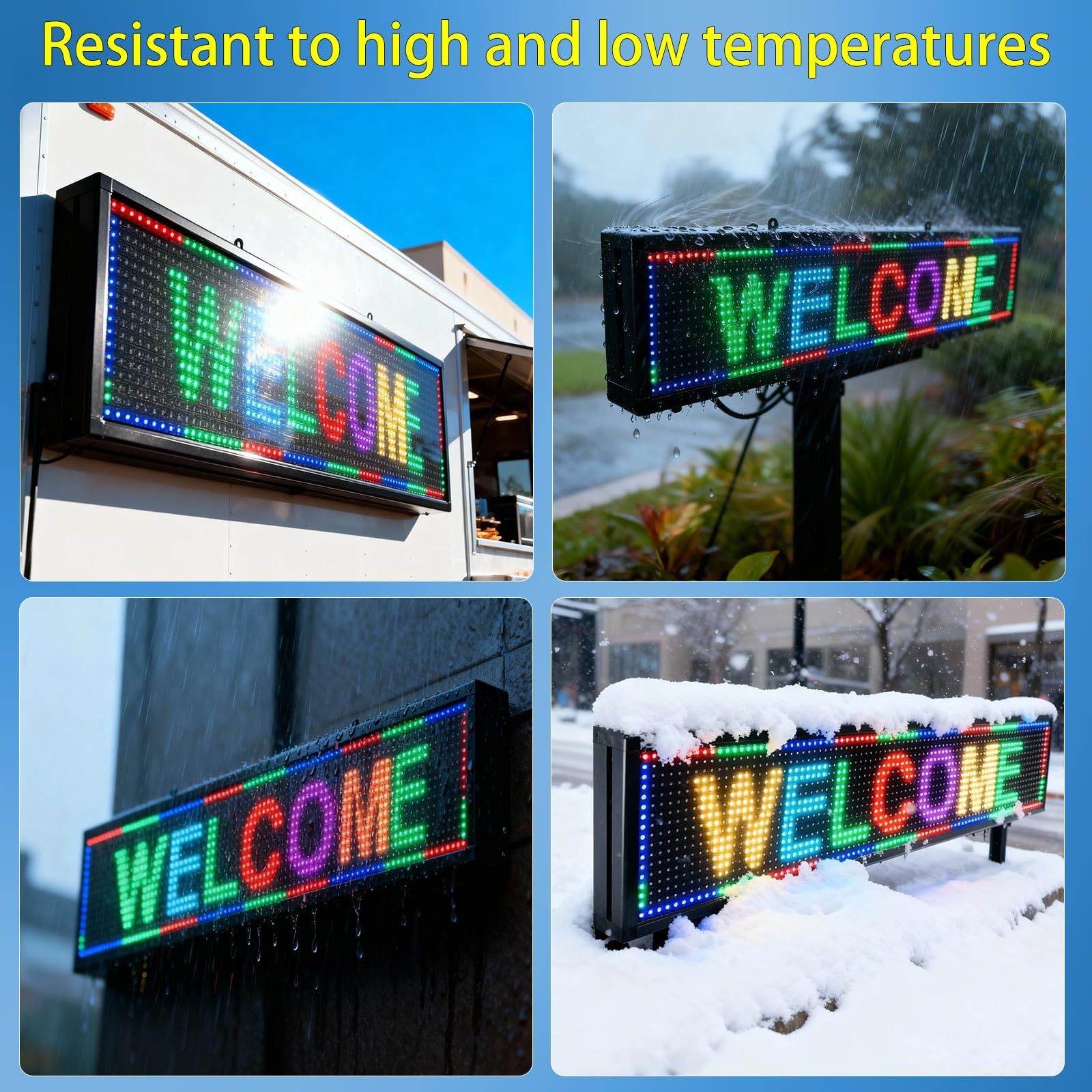 P10 Programmable Scrolling Led Sign Outdoor Digital Sign Display 39&Prime;X8&Prime;