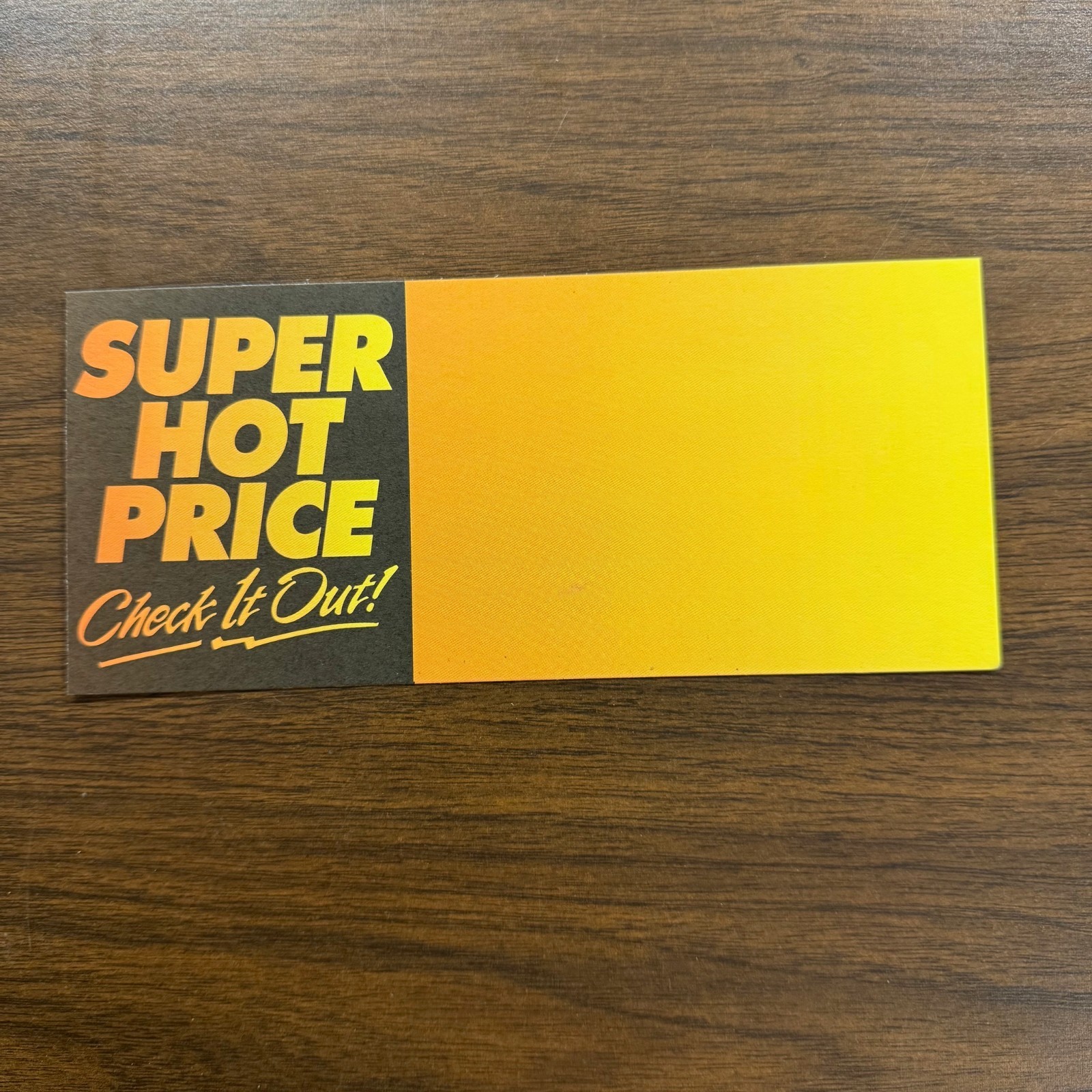 Super-Hot Price Sale Price Signs for Retail Displays-3.5&Prime;H x 8&Prime;W -50 pieces