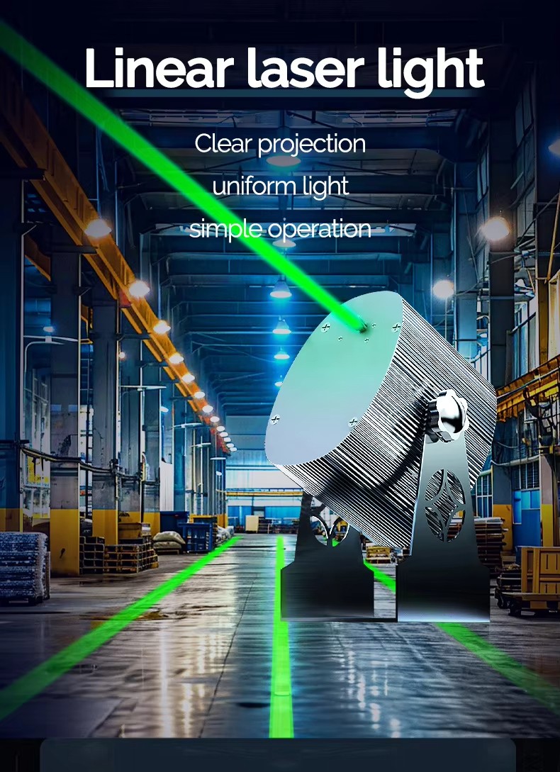High-Power Laser Line Projector – IP65 Workshop Safety Light with Visible Beam