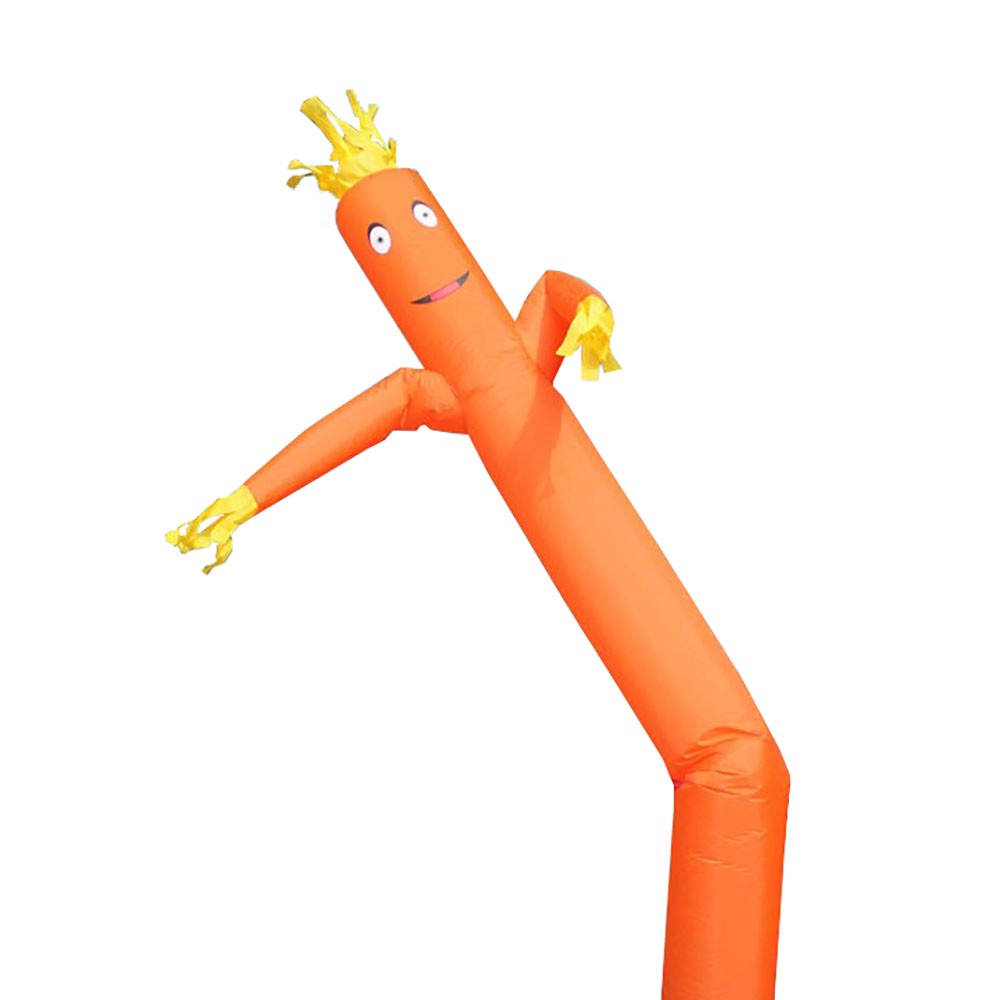 Advertising Inflatable Tube Man 12ft Blow Up Fly Guy Wavy Orange Without Blower