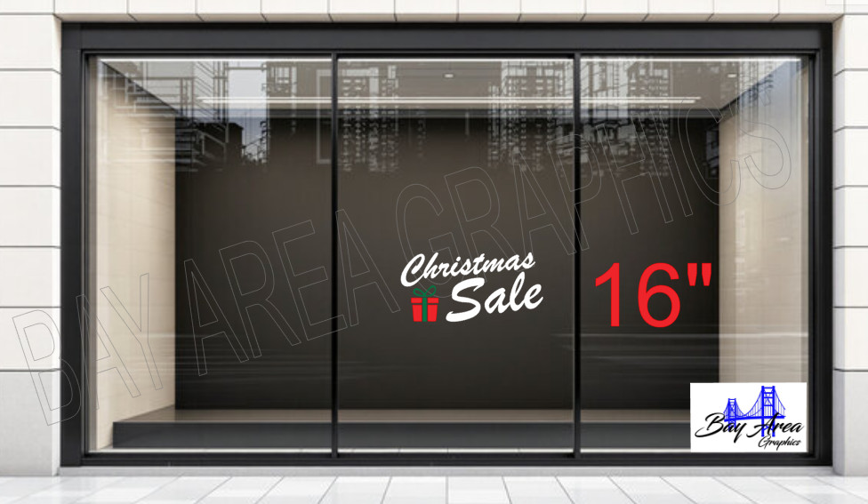 Christmas SALE Oracal 651 Vinyl Window Decal Sign Holiday Store Promotion*