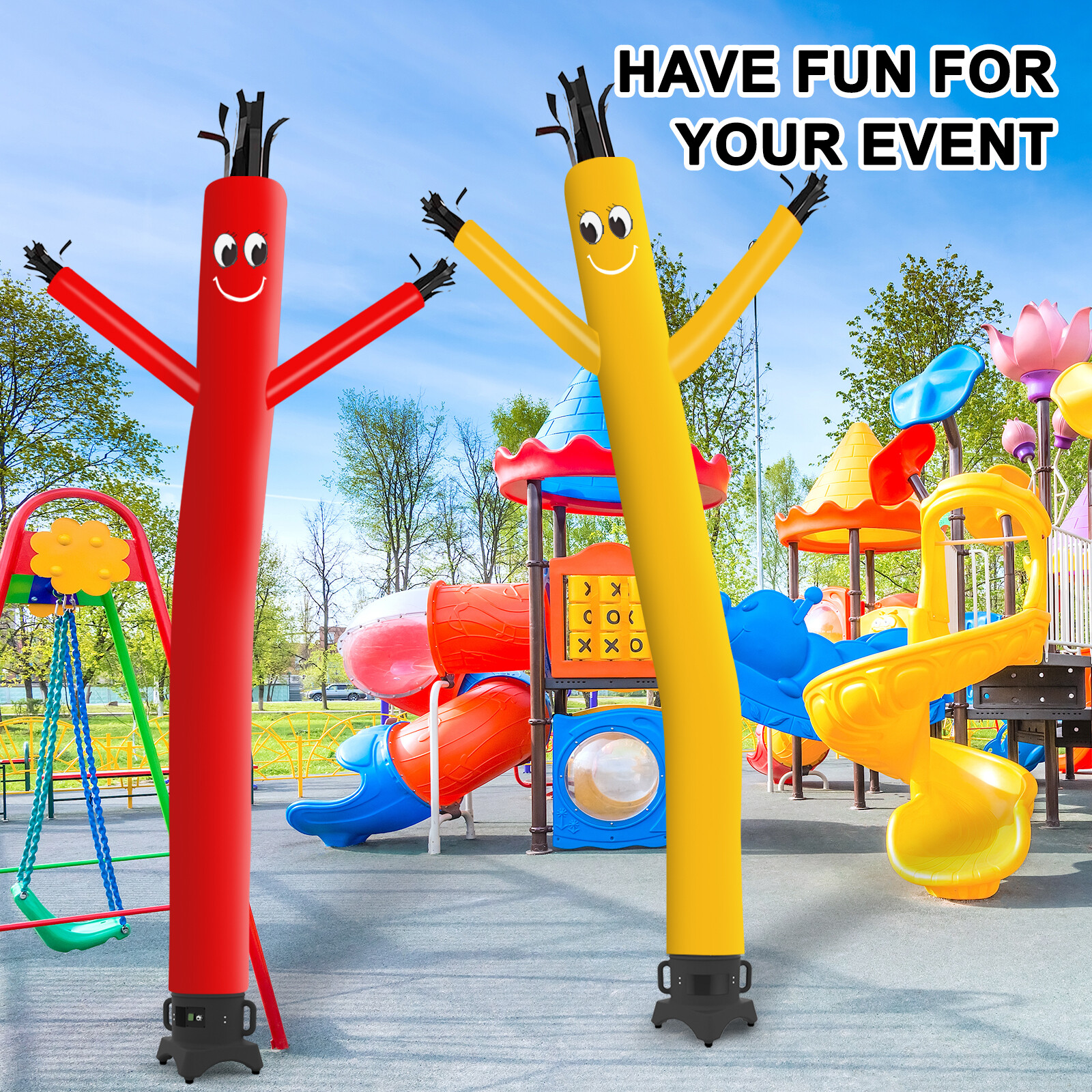 MOUNTO 10FT Inflatable Puppet Dancer with 1/2hp 12inch Blower Complete Set