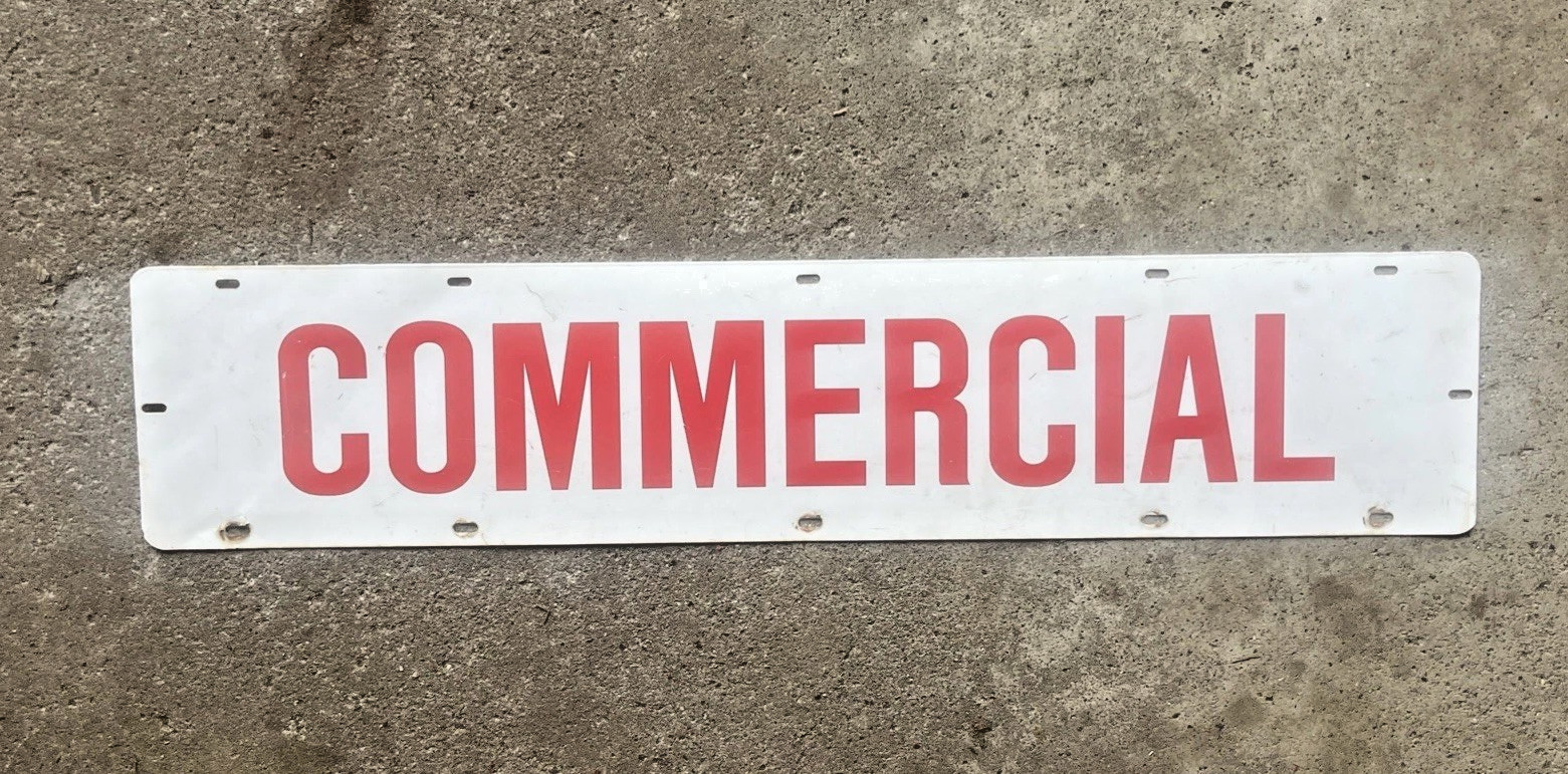 Vintage Original Doble Sided 28&Prime; x 6&Prime; Metal SIGN