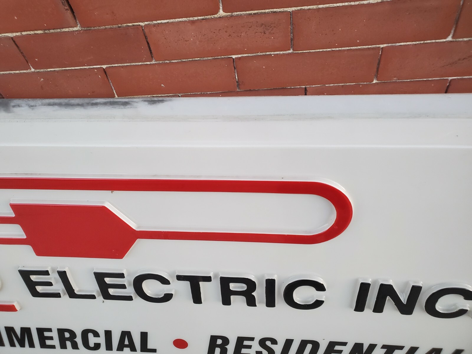 2 sides 97&Prime; plastic sign wubbens electric inc industrial commercial residential