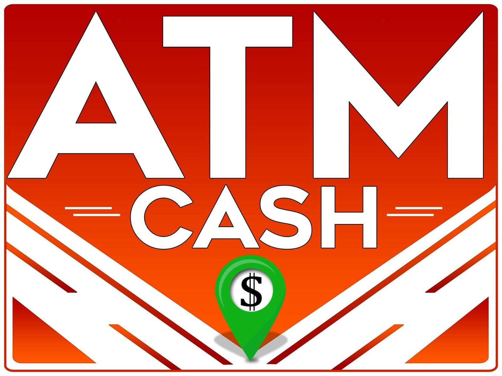 Double-Sided Coroplast ATM Sign, 16×24 Inches, with Metal Grommets