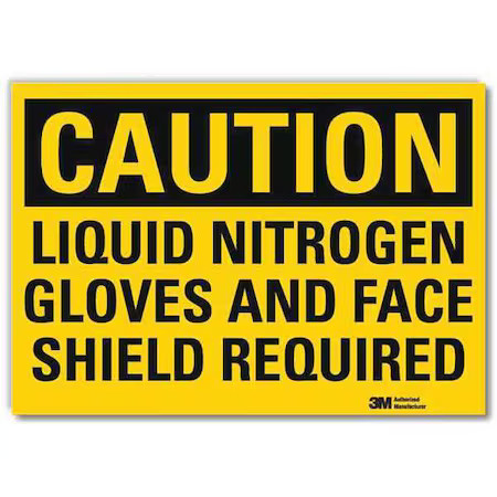 Lyle U4-1489-Rd_14X10 Caution Sign, 10X14in, Reflective Sheeting