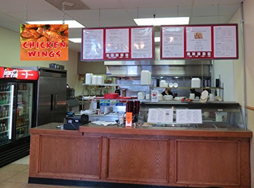 Chicken Wings | Retail Window Display Sign | 24&Prime;W x 18&Prime;H