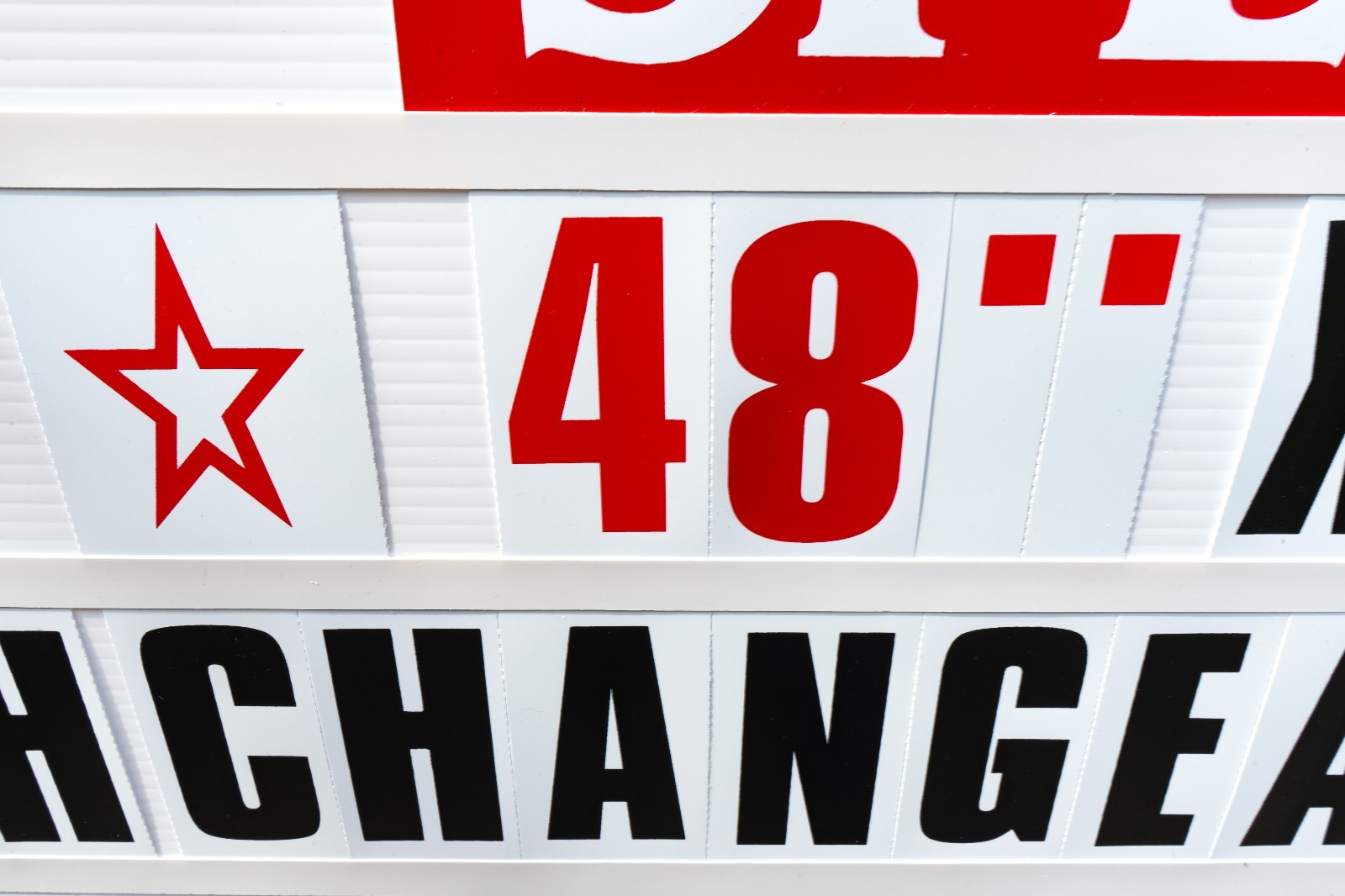 4&Prime; Big Changeable Letter Message Sign Menu Price Marquee Reader Board 48&Prime;x 32&Prime;