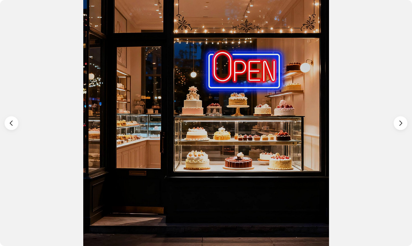 22&Prime; X 11.8&Prime; LED Neon Open Sign for Business Window, Light up Open Sign for Store