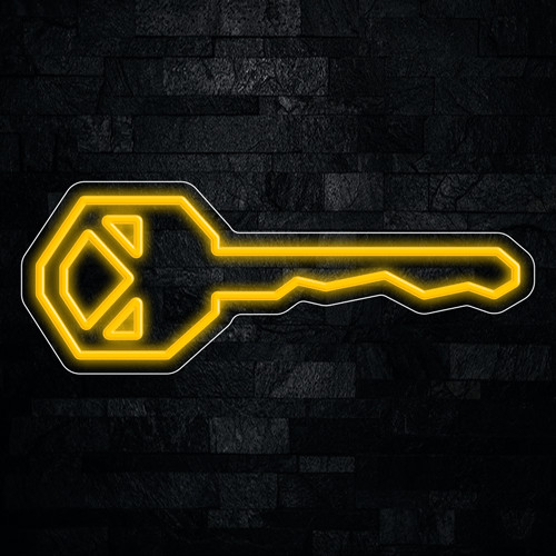 Keys LED Neon Sign 24&Prime;L x 9&Prime;H #32433
