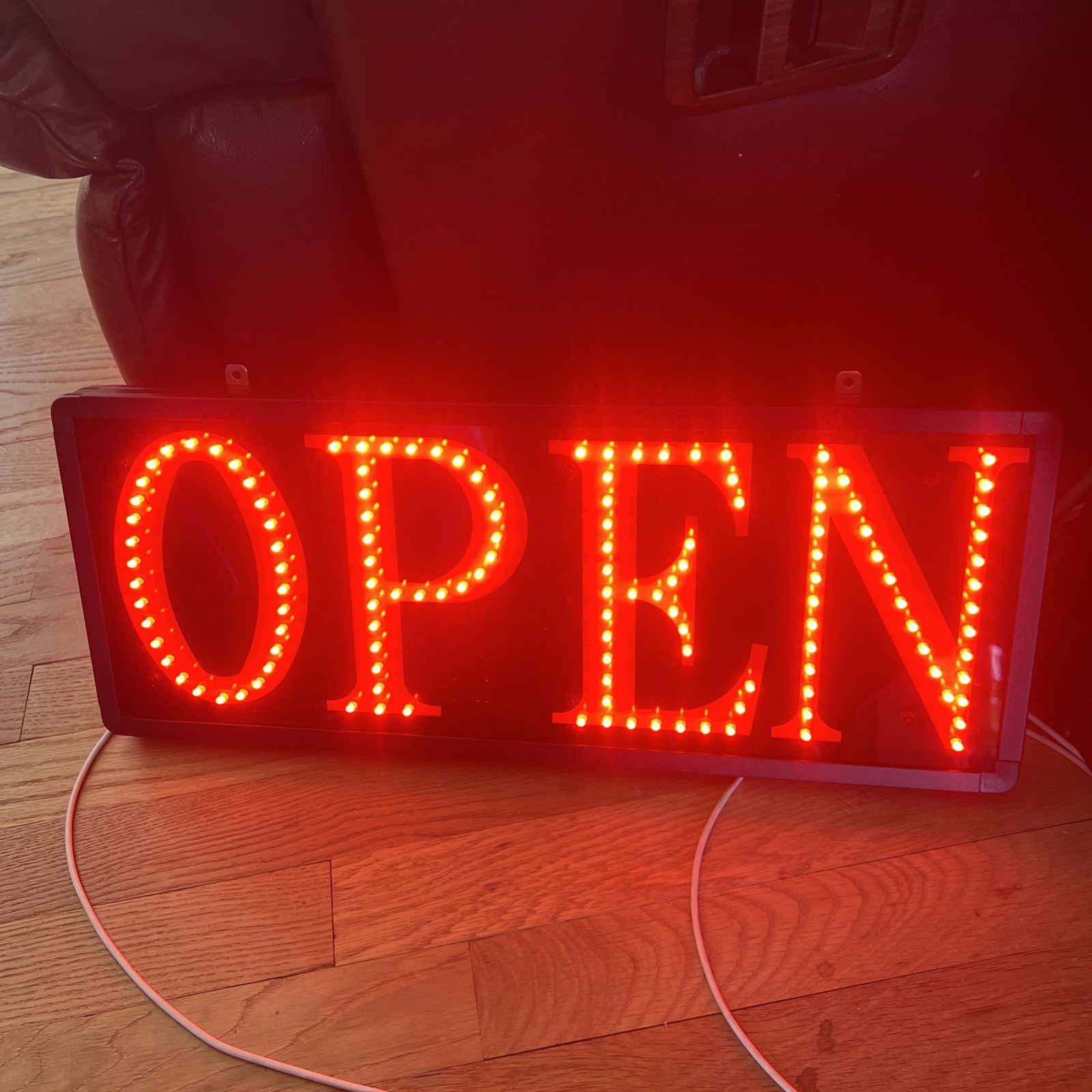 Optiva 19.5&Prime; Ultra Bright LED OPEN Sign (Does not contain remote Control