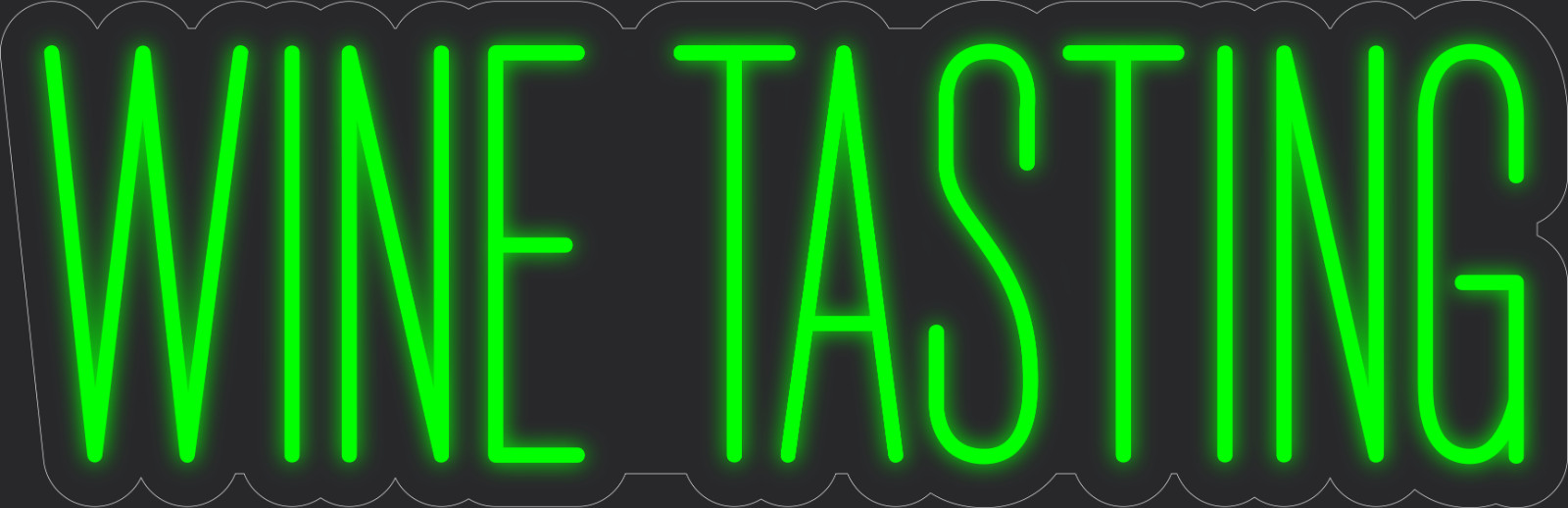 Wine tasting Neon LED Sign Business Wall Decor Lighted Store Sign 36 x 12 in.