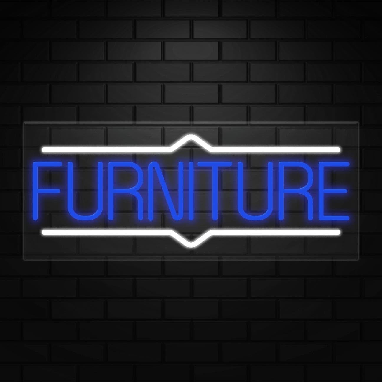 Furniture Neon Sign for Retail Displays | LED Flex Neon | 30&Prime;W x 12&Prime;H x 1&Prime;D
