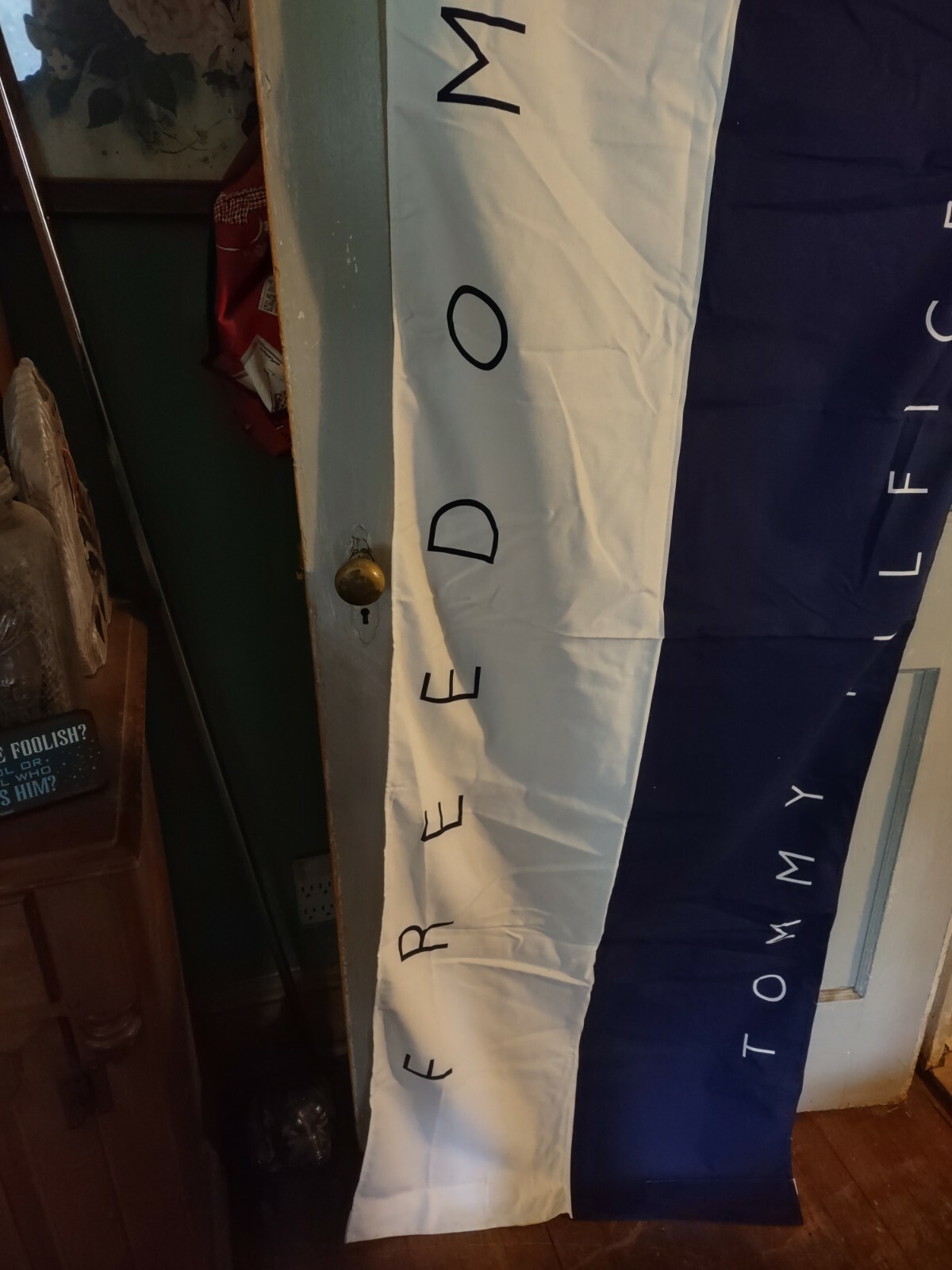 4 Vintage Tommy Hilfiger Advertising Cloth Banners Store Display 68&Prime; x24&Prime;