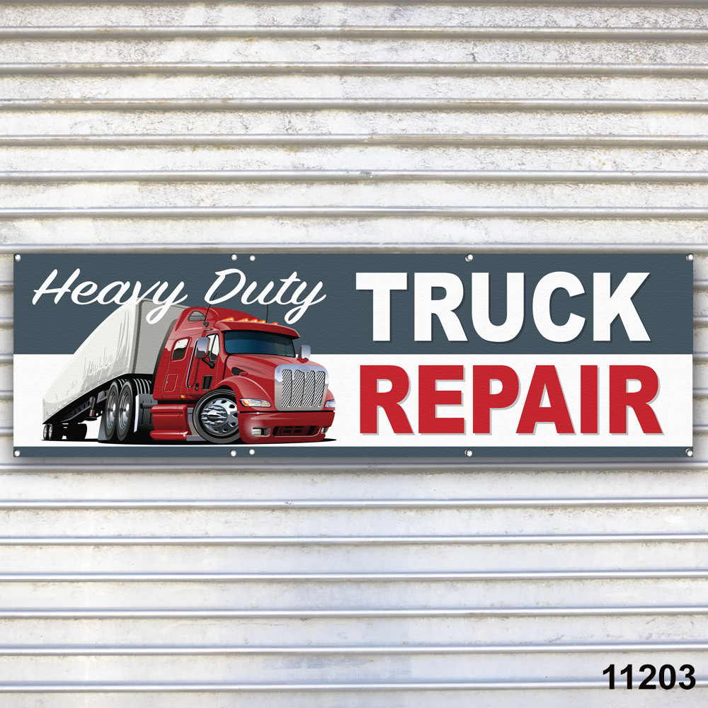 Truck Repair Banner Sign