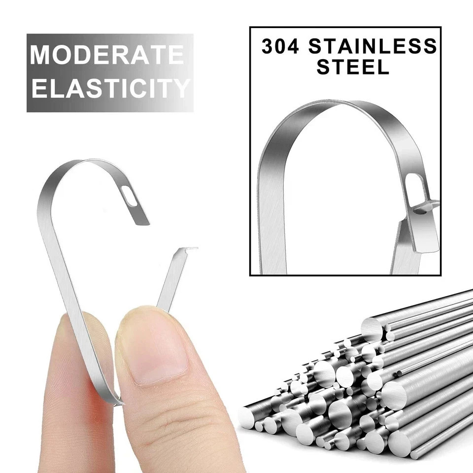 30 Pcs Real Estate Sign Rider Clips Hanging Stainless Steel Sign Rider Clips …