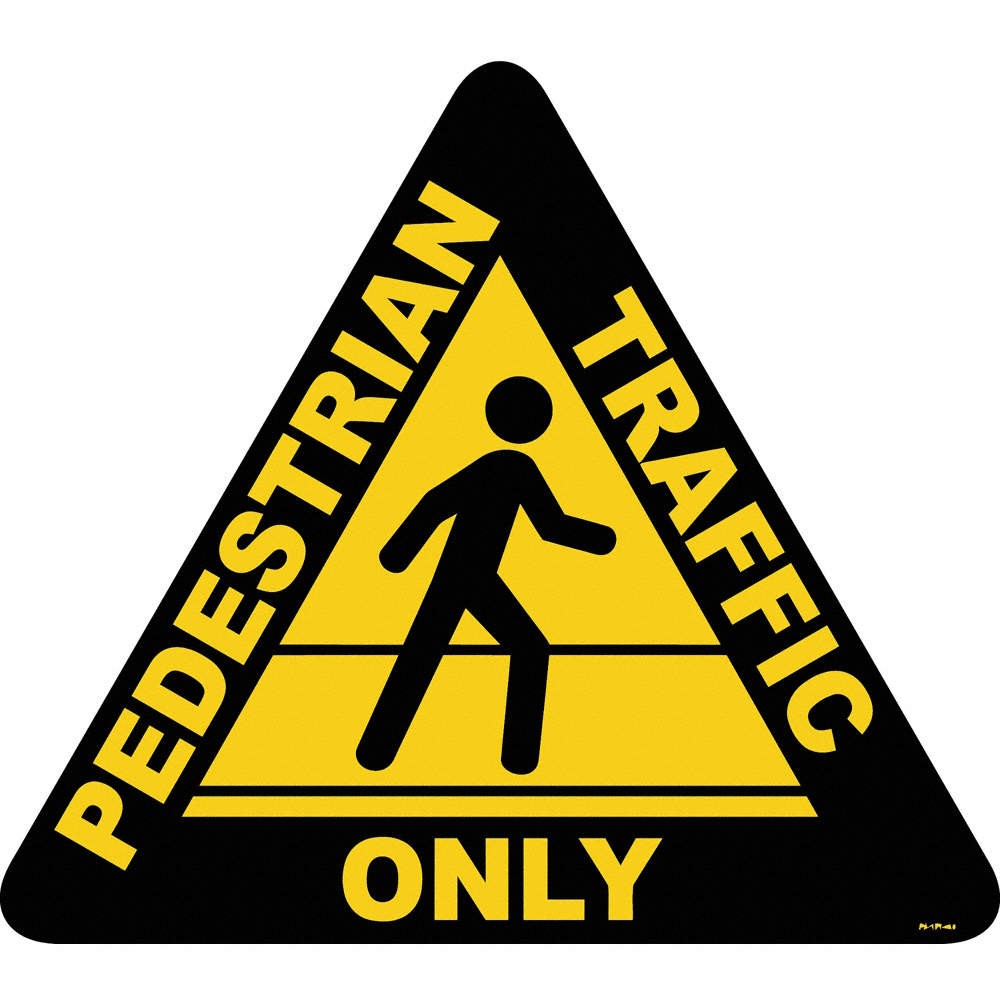 STRANCO INC FS-15T-402 Anti-Slip Floor Sign,15 in x 15 in,Vinyl 484P32