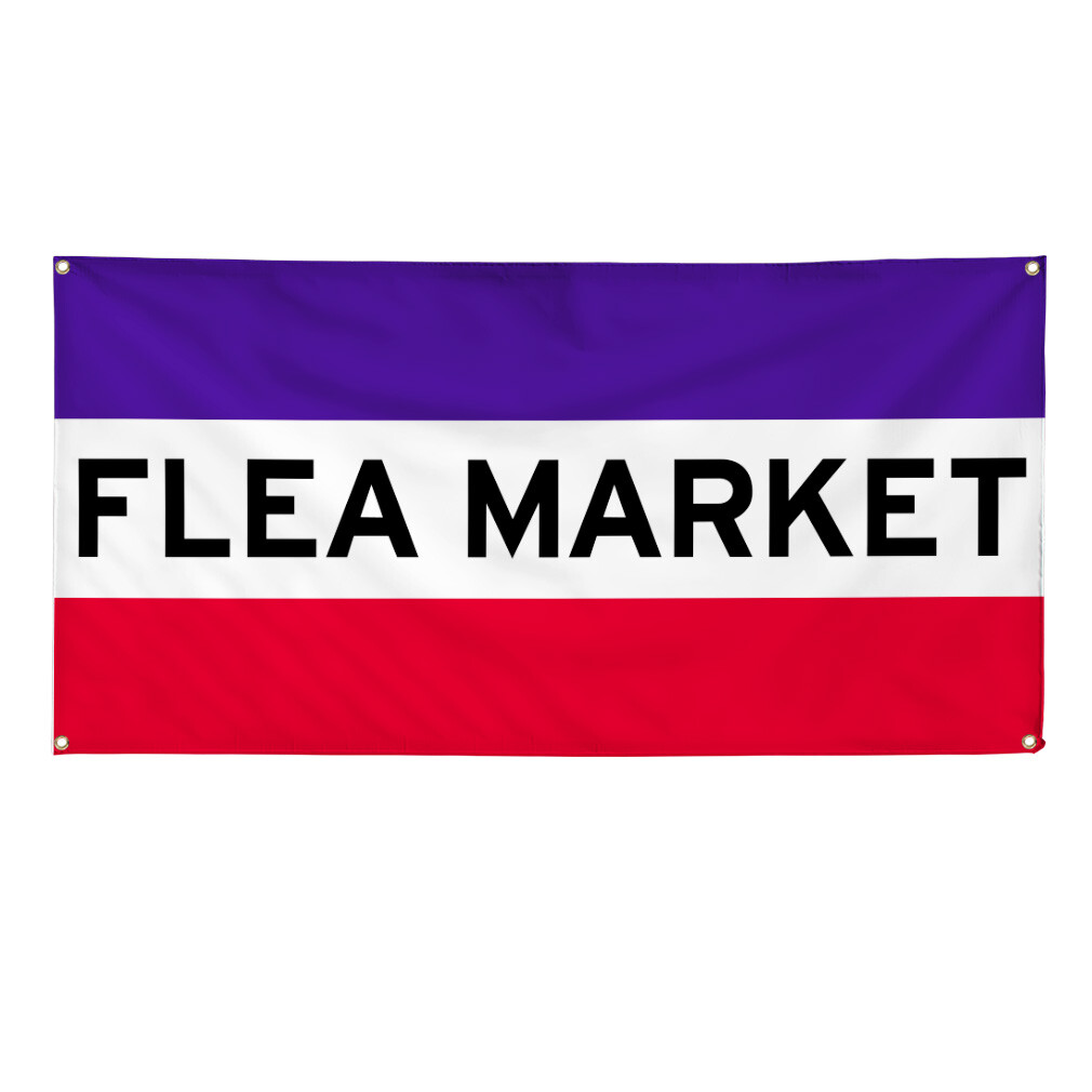 Vinyl Banner Multiple Sizes Flea Market Outdoor Advertising Printing K Business
