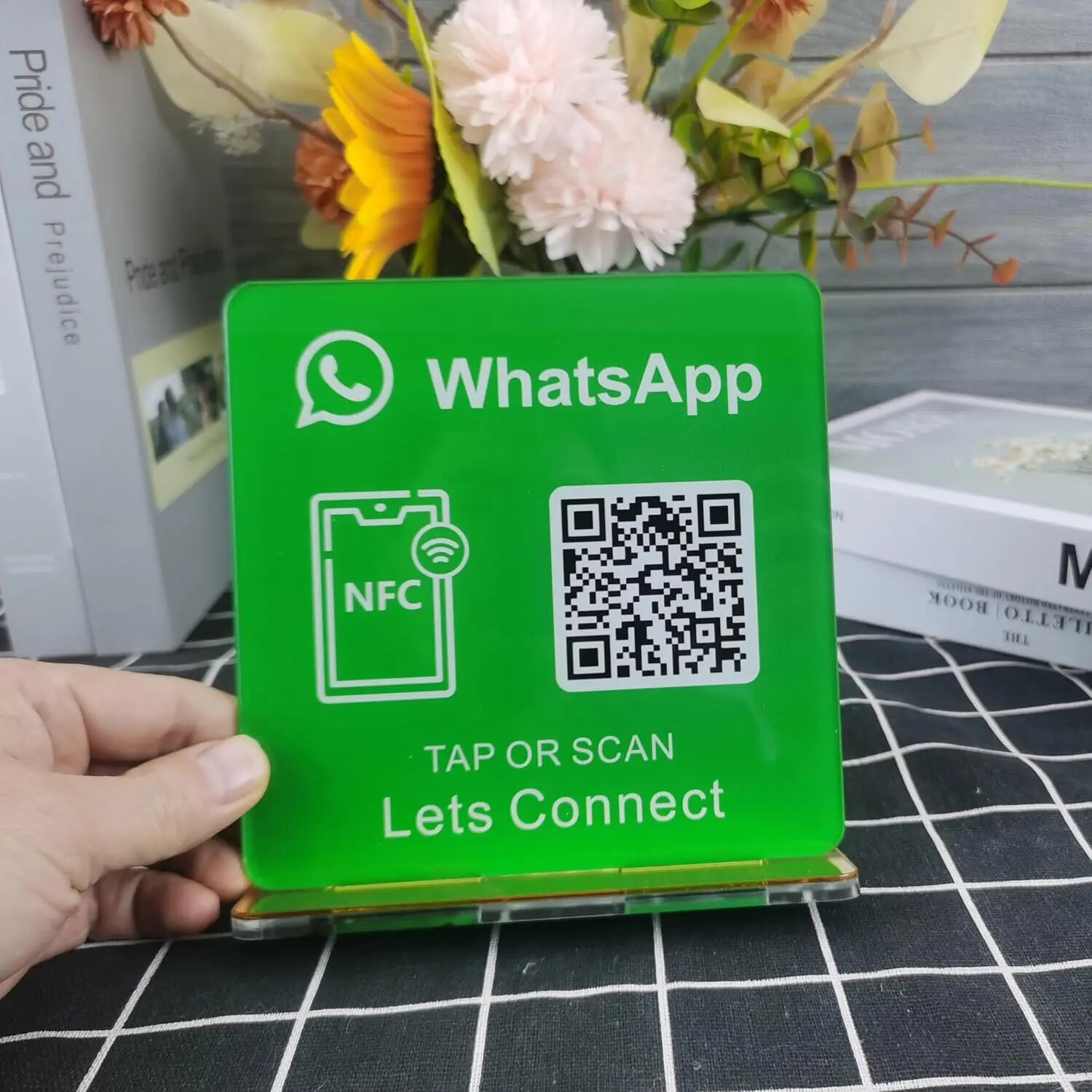 Custom Review Us on Google QR Code Sign Google Review Sign with NFC
