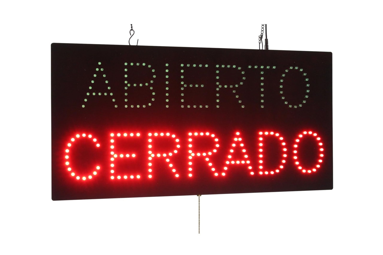 Abierto Cerrado Sign, 24&Prime;x12&Prime;, 60x30cm, , LED, Neon, Florescent, Signage, Sig…