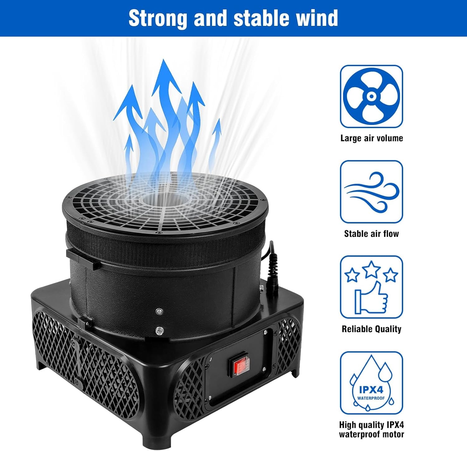 Inflatable Tube Dancer Blower Fan 550W