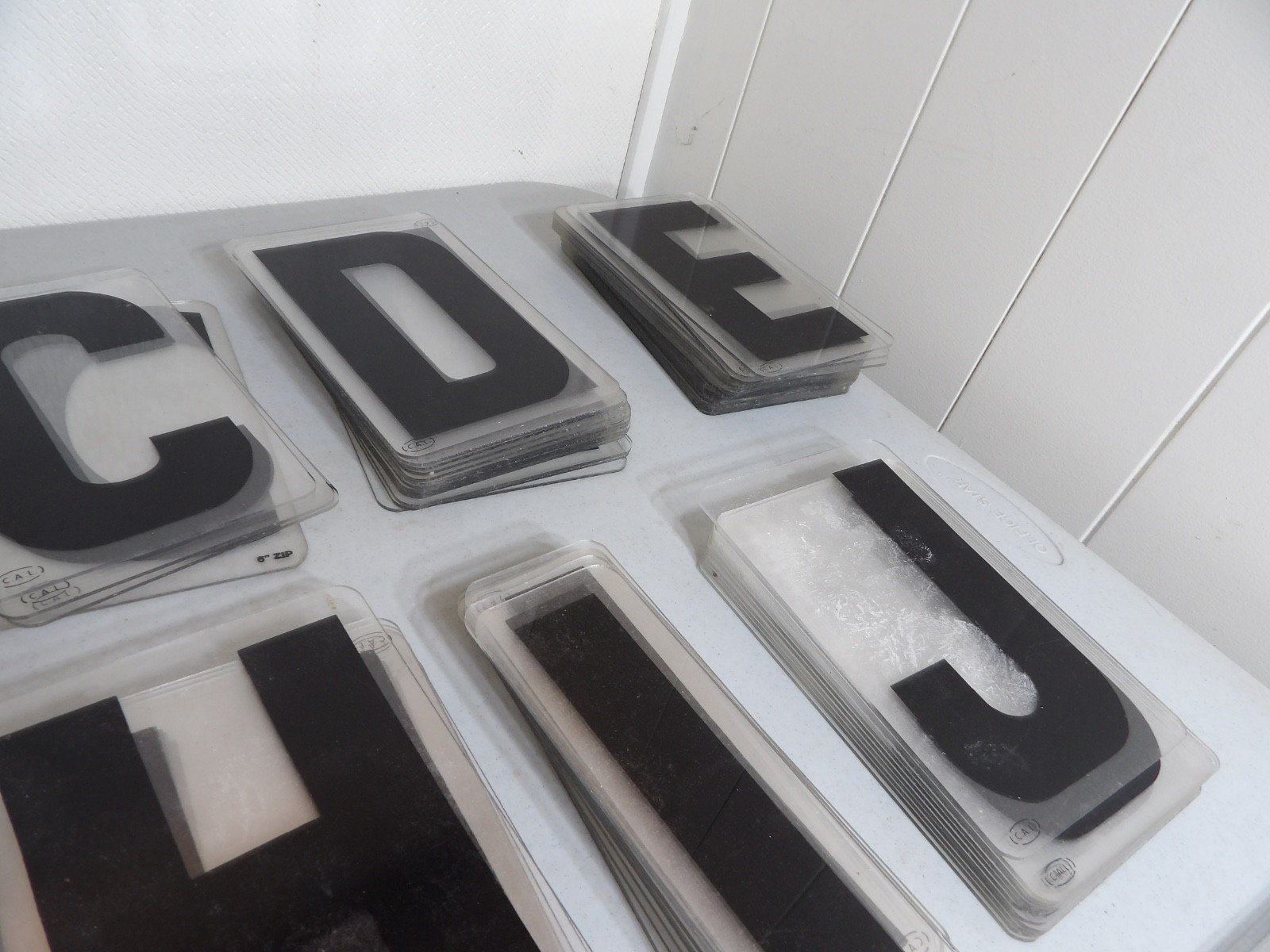 Large Lot of 6&Prime; Tall Marquee Sign Hard Plastic Letters ( Cal Brand )