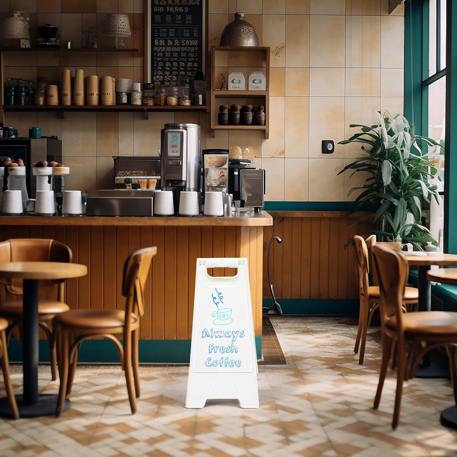 8 Pack a Frame Sandwich Board Sign with Dry Erase Surface Double Sided Sidewalk